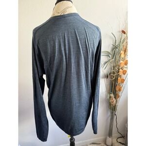 Lululemon Men's Long Sleeve Athletic Shirt Blue Heathered Performance Top